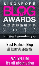 2011新加坡部落格大奖最佳时尚部落格